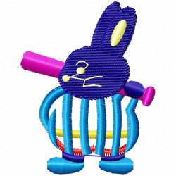 Rabbits Embroidery Design 8